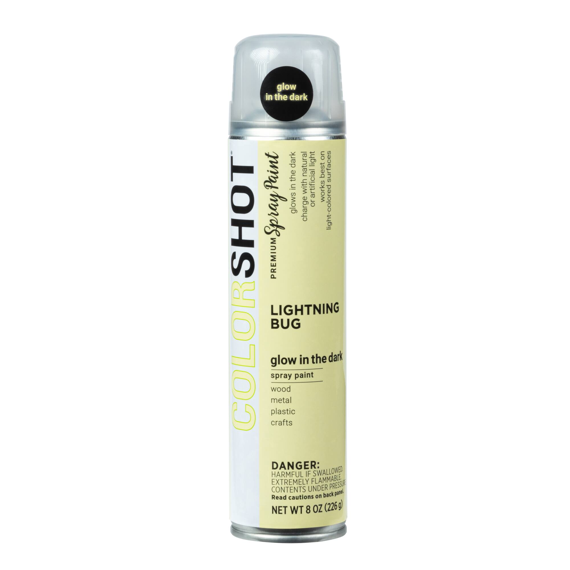 COLORSHOT® 8oz. Lightning Bug Glow-in-the-Dark Spray Paint